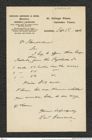 Nachlass Franz Steindachner, Brief von Gerrard Edward & Sons an Franz Steindachner (02.09.1906), Inv.Nr. 156.05, Seite 1